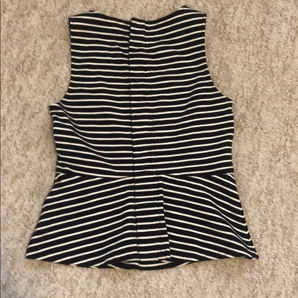 Xs black and white stripe jcrew top - Picture 2 of 3